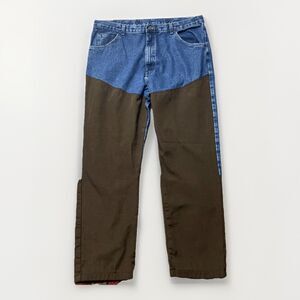 Vintage Wrangler Jeans Mens 42x32 Rugged Wear Denim Briar Brush Guard Pants